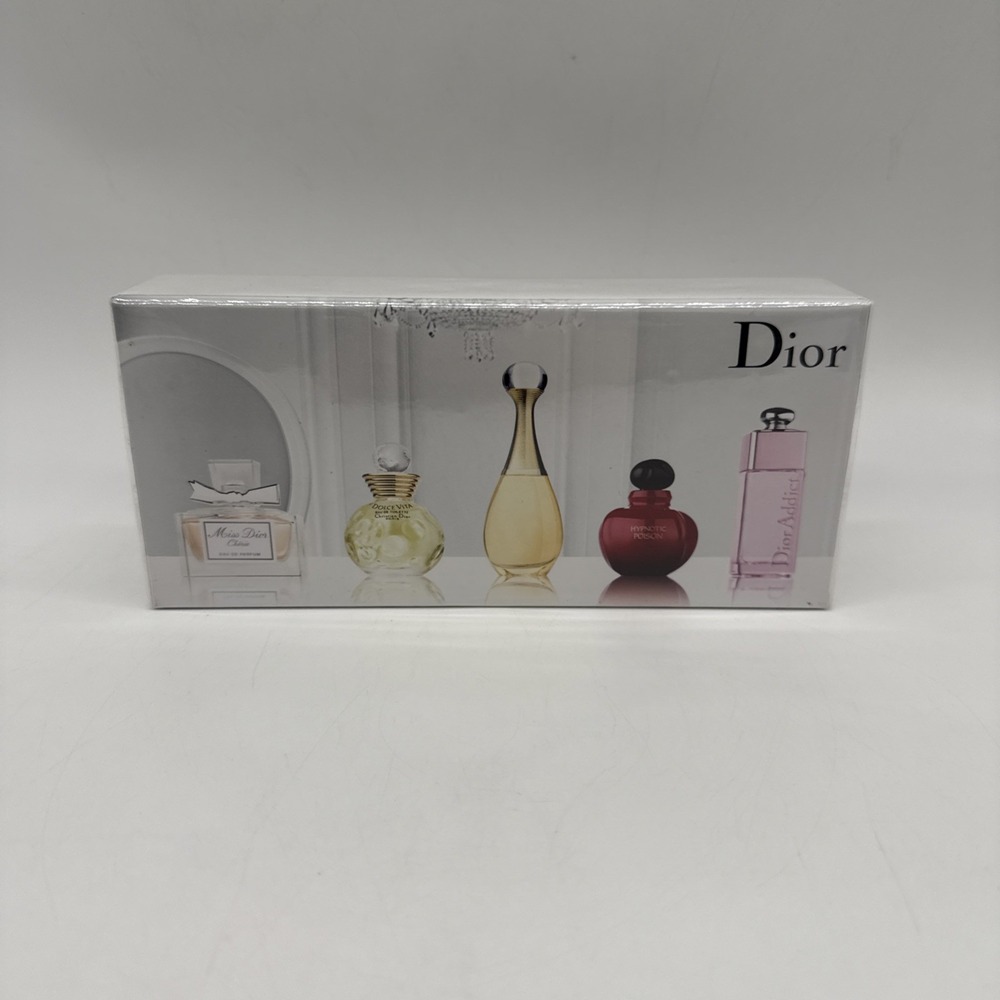 Les Parfums De Dior 5x5 Mini Hypnotic Poison, J'Adore, Miss Dior, Dolce Vita NEW